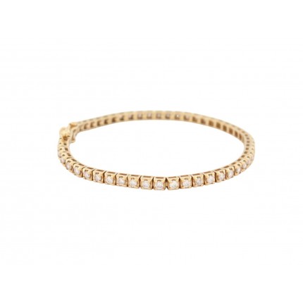 NEUF BRACELET MAUBOUSSIN TU ES MA RIVIERE D'AMOUR OR JAUNE & DIAMANTS 2CT 9160€