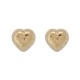 NEUF BOUCLE D'OREILLES CHANEL PUCES COEUR & LOGO CC STRASS METAL EARRINGS 550€