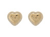  boucle d'oreilles chanel puces coeur logo cc