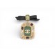 NEUF BROCHE CHANEL STYLE GRIPOIX LOGO CC STRASS PIERRE NOEUD ABD868 BROOCH 920€