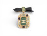 broche chanel style gripoix logo cc strass pierre