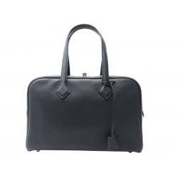 NEUF SAC A MAIN HERMES VICTORIA II FOURRE-TOUT 35 CUIR TAURILLON NOIR BAG 4850€