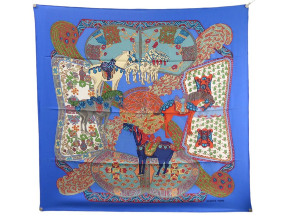 foulard hermes art des steppes carre 90 annie faivre