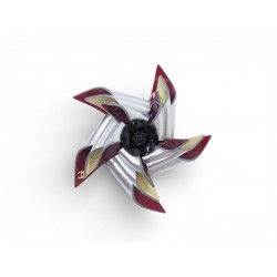 NEUF BROCHE CHANEL ROSE DES VENTS CAMELIA CUIR NEW LEATHER FLOWER BROOCH 790€