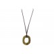 COLLIER HERMES PENDENTIF ISTHME GM CLOU DE SELLE 70CM CORNE BUFFLE NECKLACE 290€