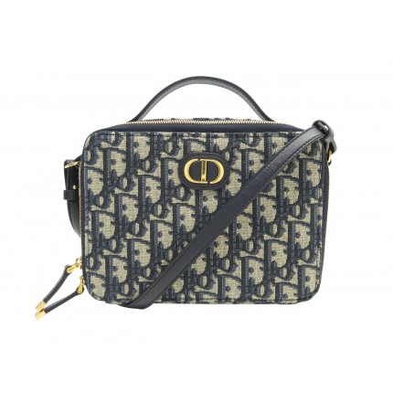 NEUF SAC A MAIN CHRISTIAN DIOR 30 MONTAIGNE TOILE OBLIQUE MONOGRAM BLEU 3350€