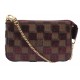 NEUF SAC A MAIN LOUIS VUITTON MINI POCHETTE ACCESSOIRES DAMIER EBENE SEQUINS BAG