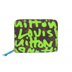 NEUF PORTEFEUILLE LOUIS VUITTON X STEPHEN SPROUSE ZIPPY M93709 MONOGRAM GRAFFITI