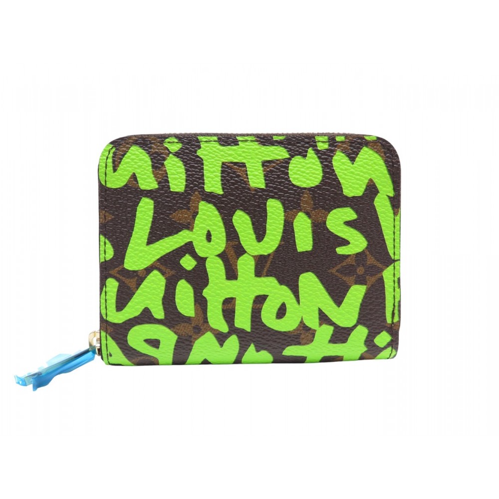 NEUF PORTEFEUILLE LOUIS VUITTON X STEPHEN SPROUSE ZIPPY M93709 MONOGRAM GRAFFITI