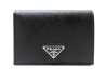 portefeuille prada porte monnaie en cuir saffiano