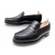 CHAUSSURES JM WESTON MOCASSINS 180 8C 41.5 42 EN CUIR NOIR LOAFERS SHOES 780€