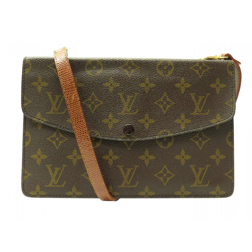 SAC A MAIN LOUIS VUITTON POCHETTE RABAT DOUBLE FACE TOILE MONOGRAM BANDOULIERE