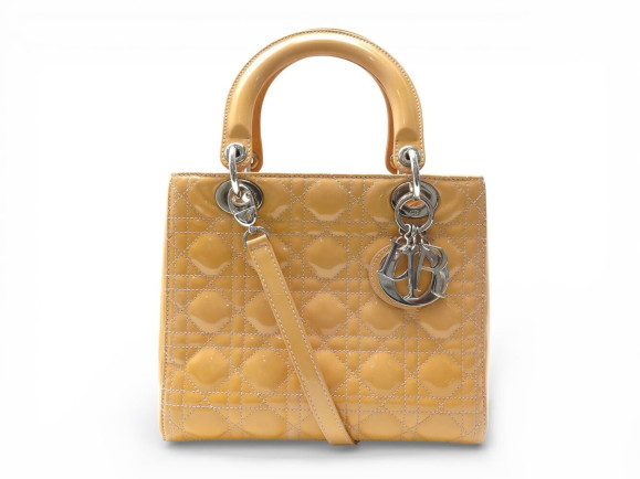 sac a main christian dior lady medium cuir vernis