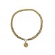 VINTAGE CEINTURE OU COLLIER CHANEL CHAINE MEDAILLON LOGO CC DORE T75 BELT 2000€