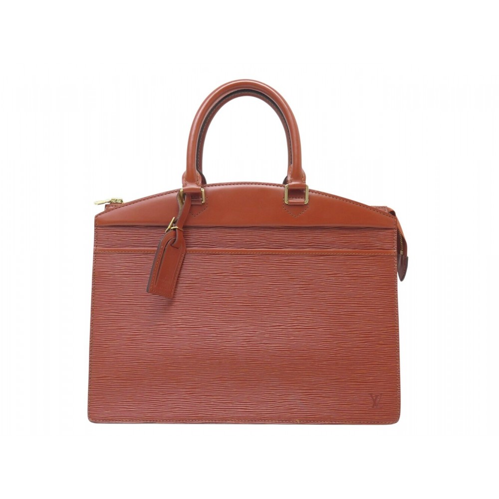 NEUF VINTAGE SAC A MAIN LOUIS VUITTON RIVIERA EN CUIR EPI COGNAC M48183 HAND BAG