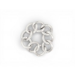 BRACELET POMELLATO 67 B.B224/A MAILLES LARGES 15CM EN ARGENT 925 SILVER BANGLE