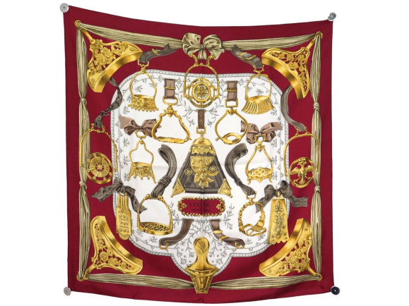 foulard hermes etriers f. de la perriere carre
