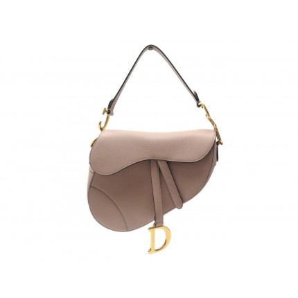 NEUF SAC A MAIN CHRISTIAN DIOR SADDLE EN CUIR GRAINE FARD LEATHER HAND BAG 3900€