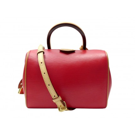 SAC A MAIN LOUIS VUITTON DOC EN CUIR EPI ROUGE BANDOULIERE RED HAND BAG 3800€