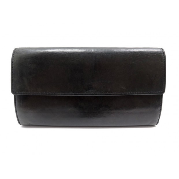 PORTEFEUILLE LOUIS VUITTON SARAH EN CUIR NOIR PORTE MONNAIE LEATHER WALLET 570€