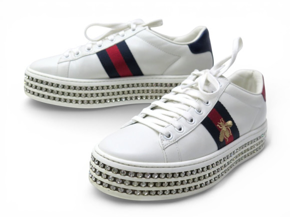 chaussures gucci baskets ace plateforme 505995 36 37
