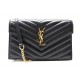 SAC A MAIN SAINT LAURENT 742920 CASSANDRE ENVELOPPE CHAIN WALLET BAG CUIR 1190€
