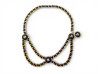 ceinture chanel chaine dore cuir logo cc t 50