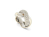 BAGUE POIRAY TRESSE GM 451110 T47 EN OR BLANC 18K & 51 DIAMANTS 1CT RING 7170€