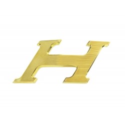 NEUF BOUCLE DE CEINTURE HERMES H SPEED 32MM METAL DORE BROSSE GOLDEN BELT BUCKLE