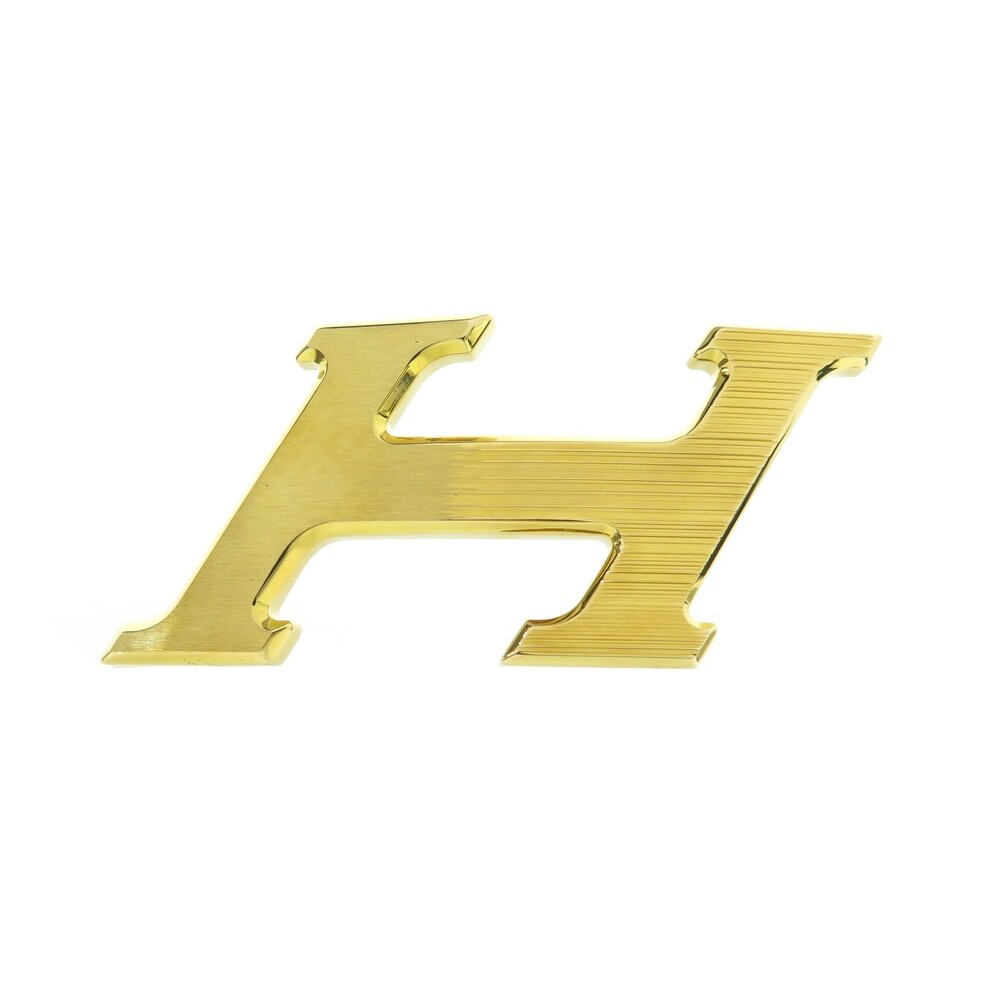 NEUF BOUCLE DE CEINTURE HERMES H SPEED 32MM METAL DORE BROSSE GOLDEN BELT BUCKLE