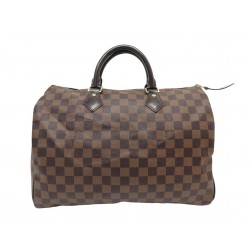 SAC A MAIN LOUIS VUITTON SPEEDY 35 TOILE DAMIER EBENE N41363 PURSE HANDBAG 1350€