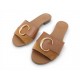 CHAUSSURES CHLOE SANDALES C CH32132A T36 MULES EN CUIR MARRON LEATHER SHOES 500€