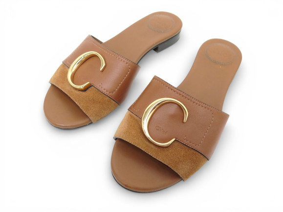 chaussures chloe sandales c ch32132a t36 mules en cuir