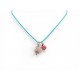 NEUF COLLIER DODO POMELLATO PENDENTIFS CHARMS COCCINELLE ET TREFLE OR 9CT 460€