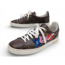 CHAUSSURES LOUIS VUITTON FRONTROW HEART MONOGRAM 37 1A4MQ2 SNEAKERS SHOES 1020€