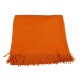 NEUF PLAID HERMES COUVERTURE EN CACHEMIRE 200X140 ORANGE CASHMERE BLANKET 2700€