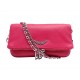 NEUF SAC A MAIN ZADIG & VOLTAIRE POCHETTE ROCK NANO LWBA03975 CUIR ROSE BAG 265€