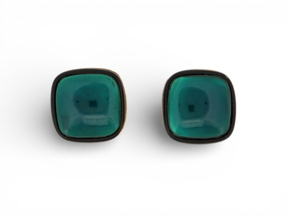 boucles d'oreilles yves saint laurent carre