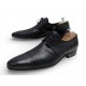 CHAUSSURES LOUIS VUITTON OXFORD DAMIER DERBY 10.5 44.5 EN CUIR NOIR SHOES 1150€