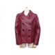 NEUF VESTE GERARD DAREL R0493R361 38 M EN CUIR FACON CROCO BORDEAUX BLOUSON 650€