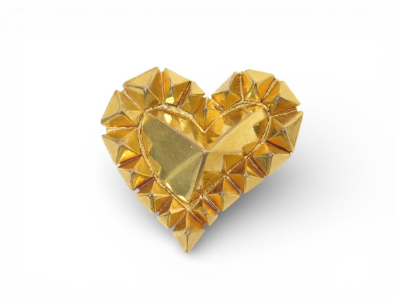 rare broche christian lacroix coeur pendentif