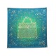NEUF FOULARD HERMES MAGIC KELLY RYBALTCHENKO CARRE 90 SOIE BLEU SILK SCARF 580€
