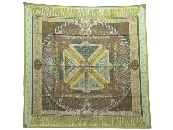 foulard hermes sur un tapis volant a. faivre
