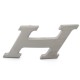NEUF BOUCLE DE CEINTURE HERMES H SPEED PR LIEN 32MM PVD MAT ARGENTE BELT BUCKLE