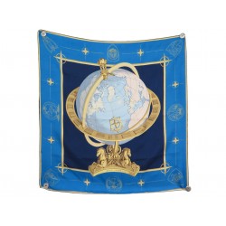 TRES RARE FOULARD HERMES OTAN NATO 1956 HUGO GRYGKAR CARRE LIMITE A 300 EX SCARF