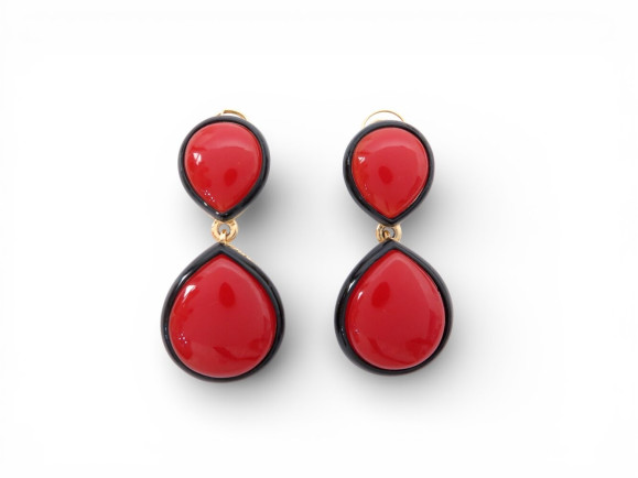 boucles d'oreilles yves saint laurent grandes