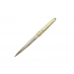 NEUF VINTAGE STYLO BILLE MONTBLANC MEISTERSTUCK SOLITAIRE DOUE ARGENT 925 1250€