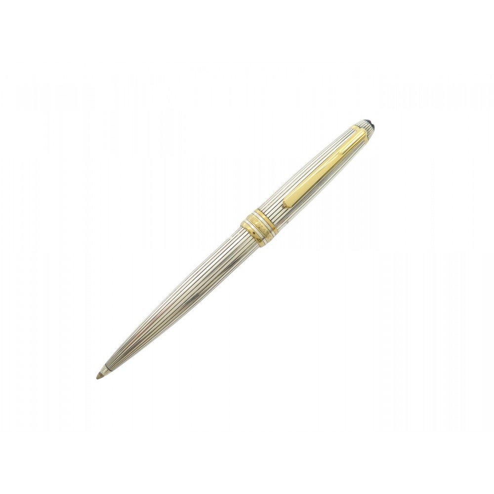 NEUF VINTAGE STYLO BILLE MONTBLANC MEISTERSTUCK SOLITAIRE DOUE ARGENT 925 1250€