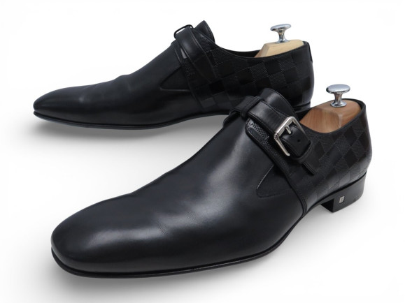 chaussures louis vuitton mocassins a boucle 9.5 43.5