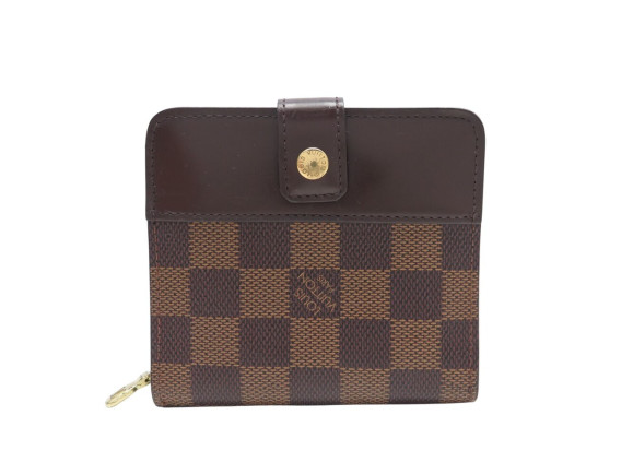 portefeuille louis vuitton compact zippy toile damier